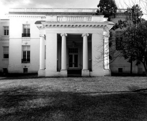 Back of mansion. Guggenheim entrance. 