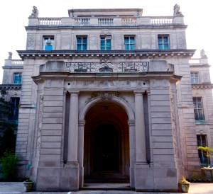 East porte-cochere entrance. 