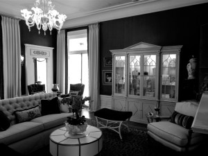 Second floor bedroom converted to "Chocolate and Wine" room