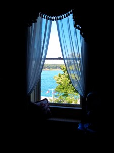 Bedroom view of the St. Lawrence River.