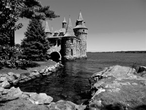 Power House at tip of Heart Island. A fire burnt down a portion of the structure in 1939. TIBA has since restored. 