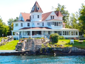 Historic home on the St. Lawrence River. 