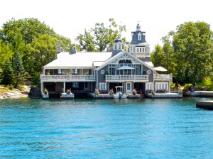 Beautiful Alexandria Bay home with attached parking for boats. 