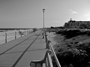 The boardwalk looking towards the Essex and Sussex Hotel