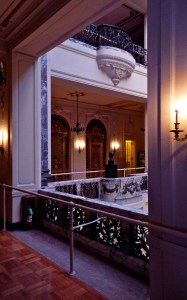 Second floor hall surrounding the Great Hall. 