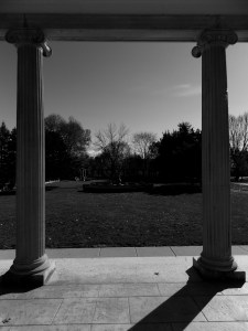Side facade facing courtyard 